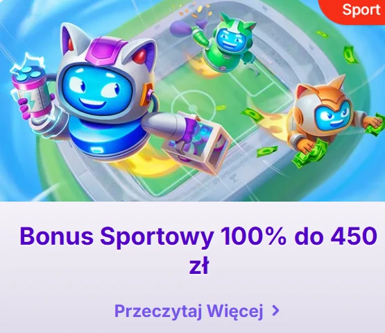 Bonus sportowy 100% do 450 zł z meczem piłkarskim