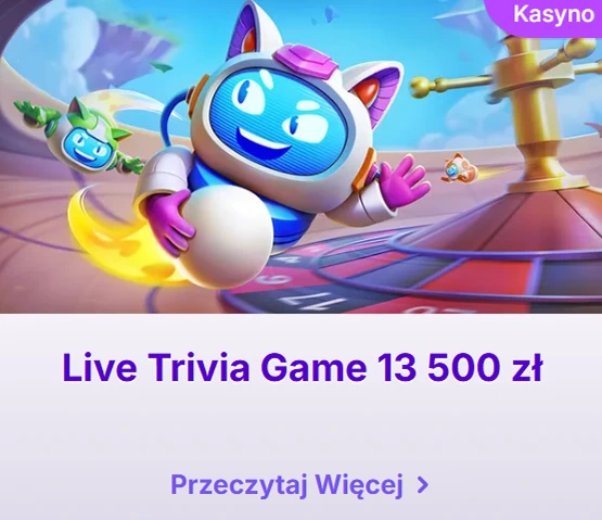 Live Trivia Game bonus 13 500 zł z ruletką