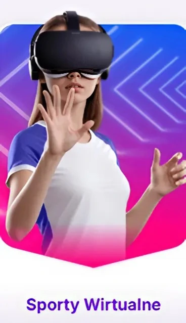 Sporty wirtualne z kobietą w VR